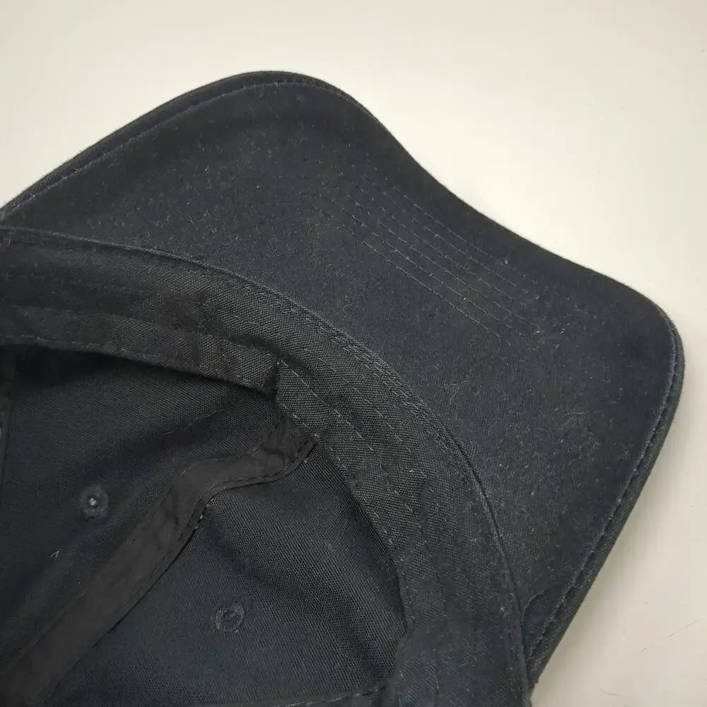 Port & Company Baseball Cap Black OSFM Heart Ribbon Blank Front Strapback Hat